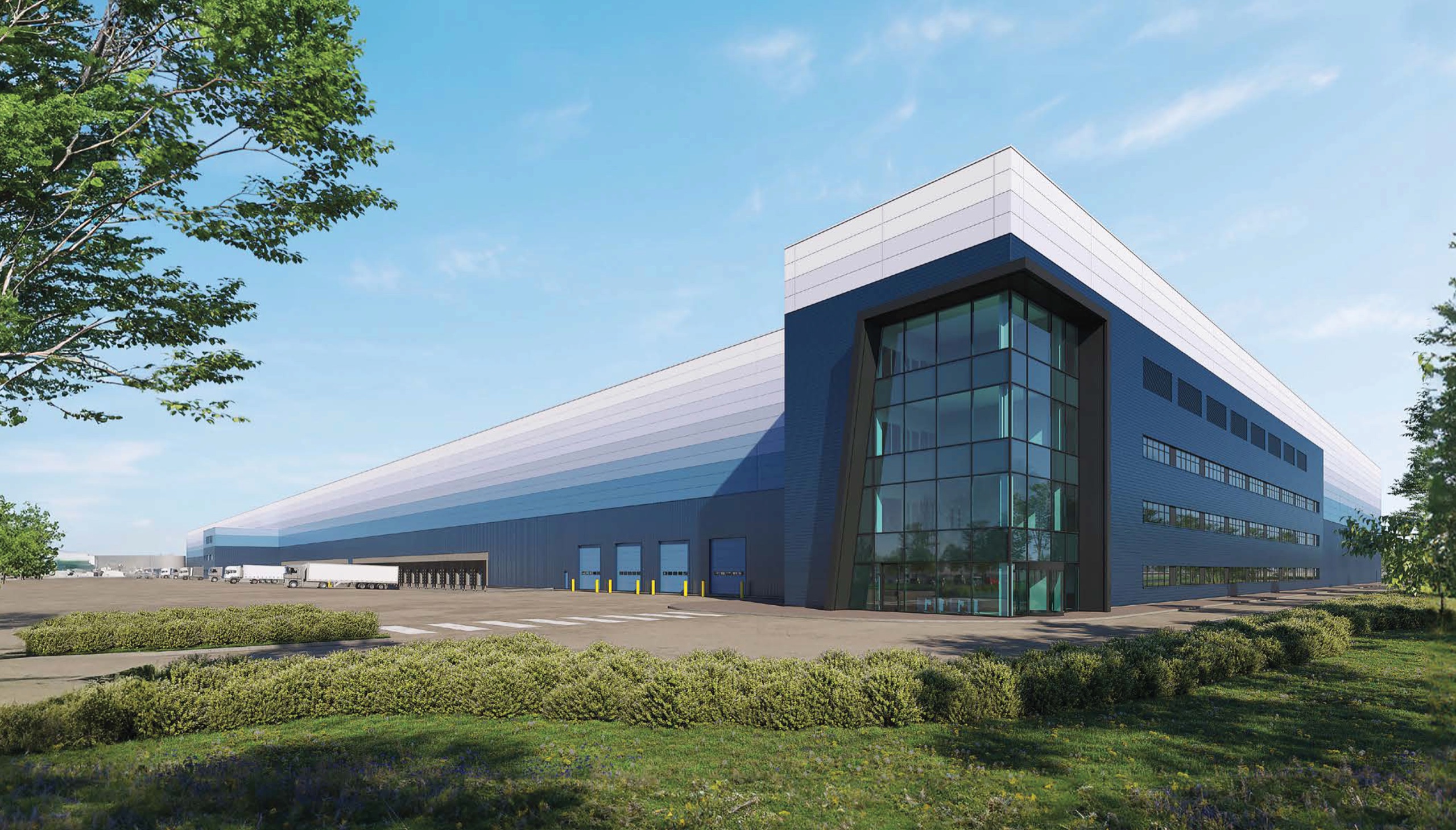 G-Park Ashby — external elevation and offices