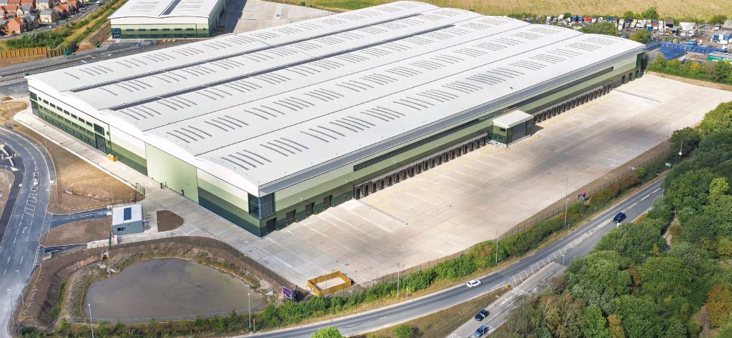 Worksop Link 464 — aerial view of the unit and yard